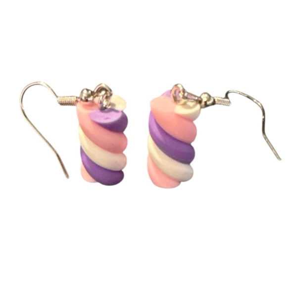 3/$20 Colorful Candy Swirl Earrings - Picture 1 of 7